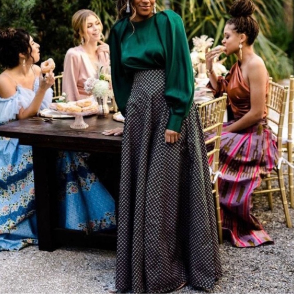 Francis + Benedict High Waisted Long Skirt